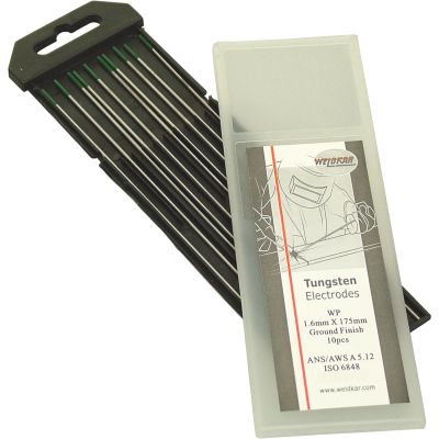 Wolfraam elektroden Groen WP, 1.6 mm