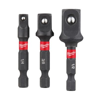 Milwaukee Dopadapter SHOCKWAVE™ 1/4Hex - 1/4, 3/8, 1/2 aandrijving