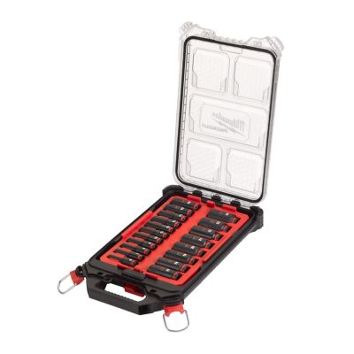 Milwaukee actie 3/8" slagdoppenset diep in Packout organiser