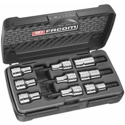 Facom ACTIE Set 9 Schroevendraaierdoppen Torx 1/2''