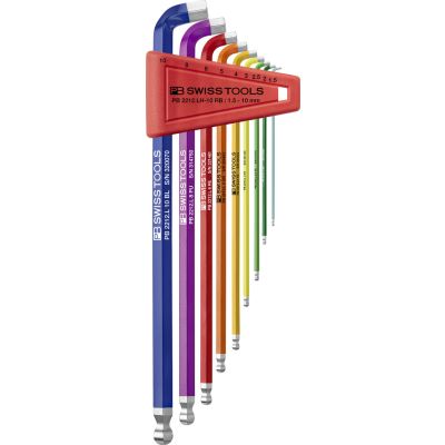 PB 2212.LH-10 RB inbussleutelset 100°-hoek