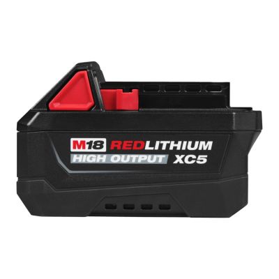 Milwaukee M18 HB5 / XC5 High Output accu 5.0Ah, Actie