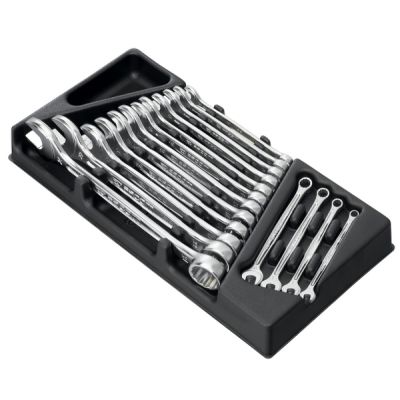 Facom MOD.440-1 module met 16 ringsteeksleutels , 6 t/m 22 + 24mm, Actie