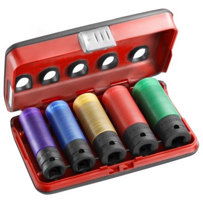 Facom ACTIE Set Van 5 Alu Doppen 15 Mm - 22 Mm In Dbox