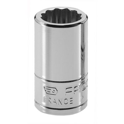 Facom Doppen 1/4" 12 Kant Metrisch